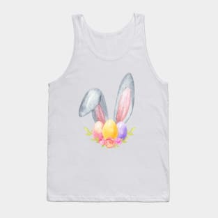 Easter bunny ears and eggs Tank Top